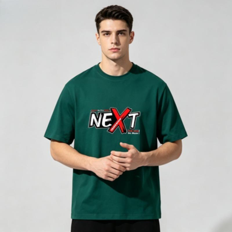 Unisex Cotton Tee Next Generation Graffiti Print O Neck Short Sleeve Streetwear Male Soft Daily Casual Graphic Top