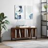 VidaXL Record Cabinet Smoked Oak 100x38x48 Cm Engineered Wood 831761