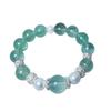 Stylish Natural Green Fluorite Shell Bead Crystal Bracelet - Trendy Design & Popular Choice