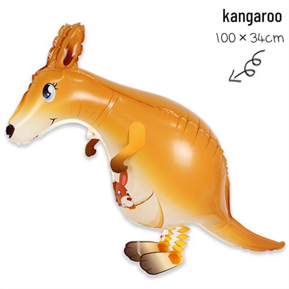 Cartoon Animal Walking Balloons: Duck & Pig for Birthday Decorations or Night Market Promotions