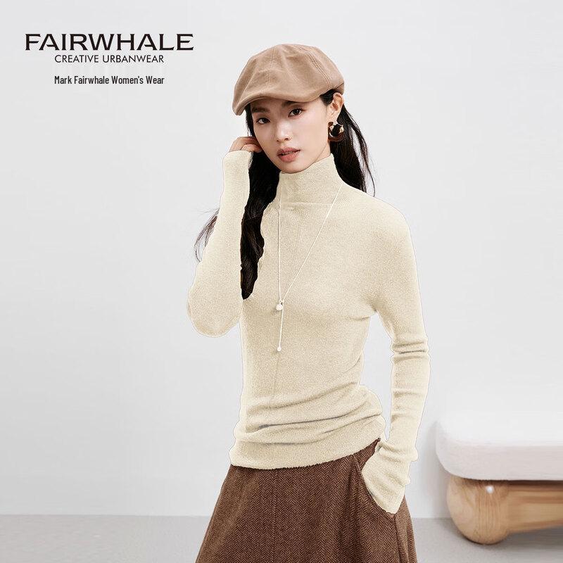 Mark Fairwhale Women's 100% Merino Wool Turtleneck Sweater
