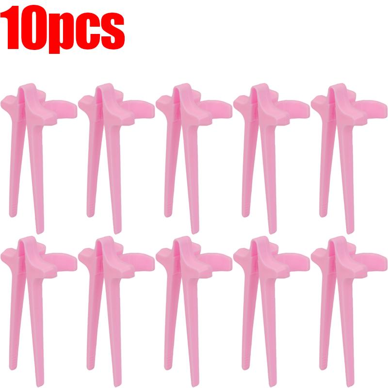 1/10pcs Plastic Finger Snack Clip for Games Player Snack Chopstick Holder Funny Chopsticks Gamer Clips Reusable Lazy Artifact