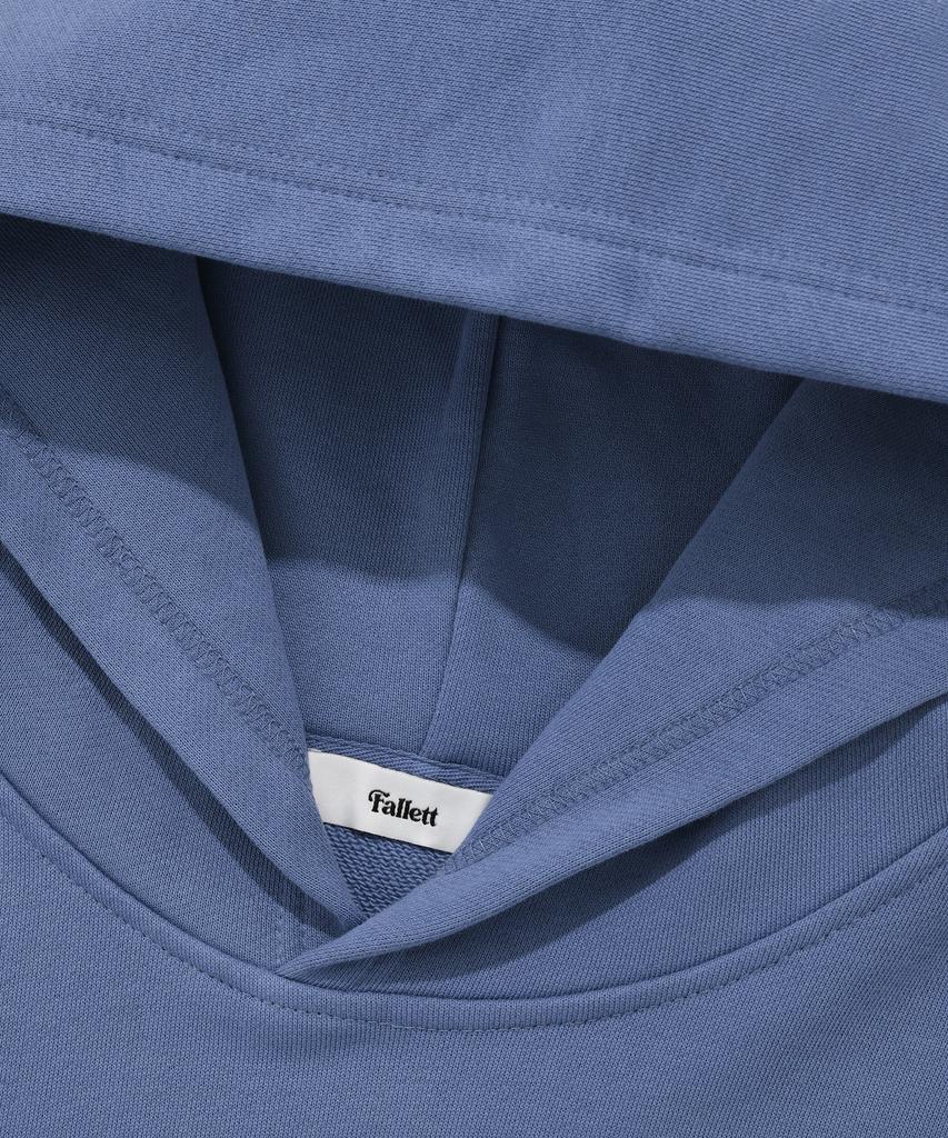 Brush Logo Hoodie Dusty Blue