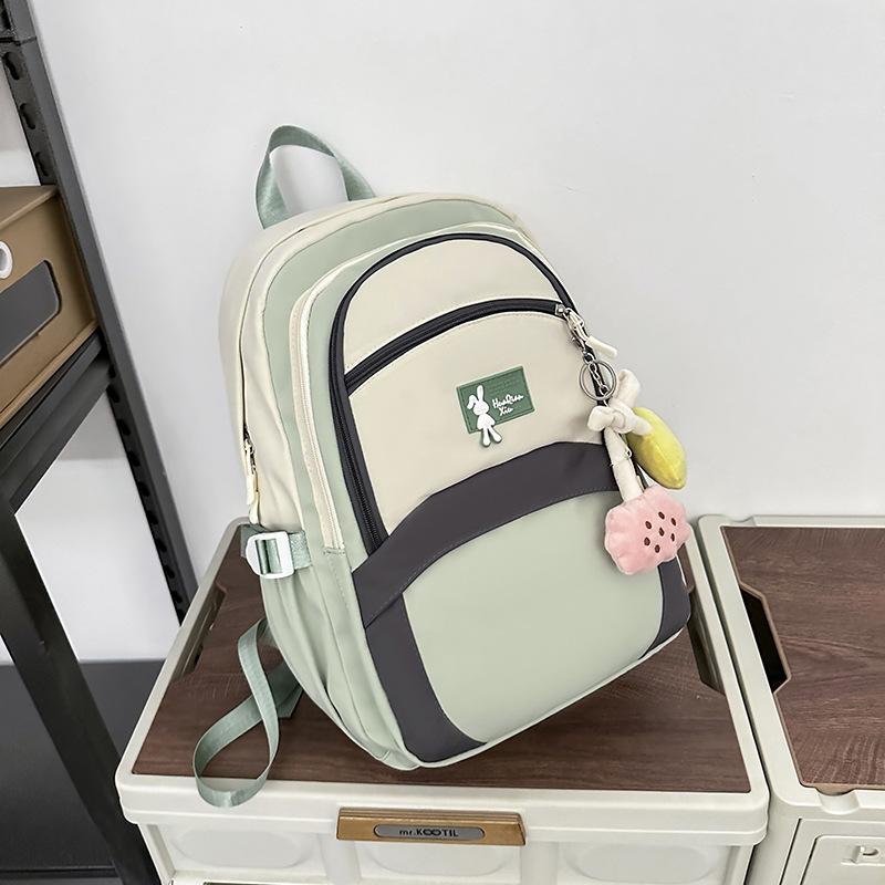 College Junior High School Students Schoolbag Japanese Primary Schoolcolors Large-capacity Backpack Cute Lightweight Burden Reduction Durable Backpack