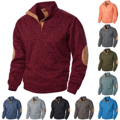 Herren-Sweatshirt mit Stehkragen ist ein lässiges Outdoor-Sweatshirt-Oberteil