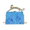 Fashion acrylic box bag  new European and American candy color portable dinner bag chain messenger bag