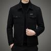 Men's Thick Casual Coat High Quality Lapel Trend Spring Autumn Jacket Middle-aged Dad Wear Top
