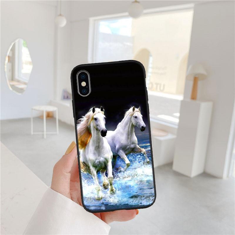 CJ53 Fine Horse Soft Shell Phone Case for Xiaomi Poco C40 C50 C51 C55 C65 C71 C75 F3 F5 F6 F7 M2 M3 Pro Ultra