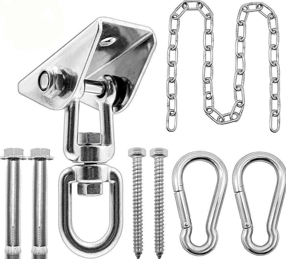304 Stainless Steel Hammock Chair Swing Hook - Outdoor Rotating Plate & Hardware Accessories.