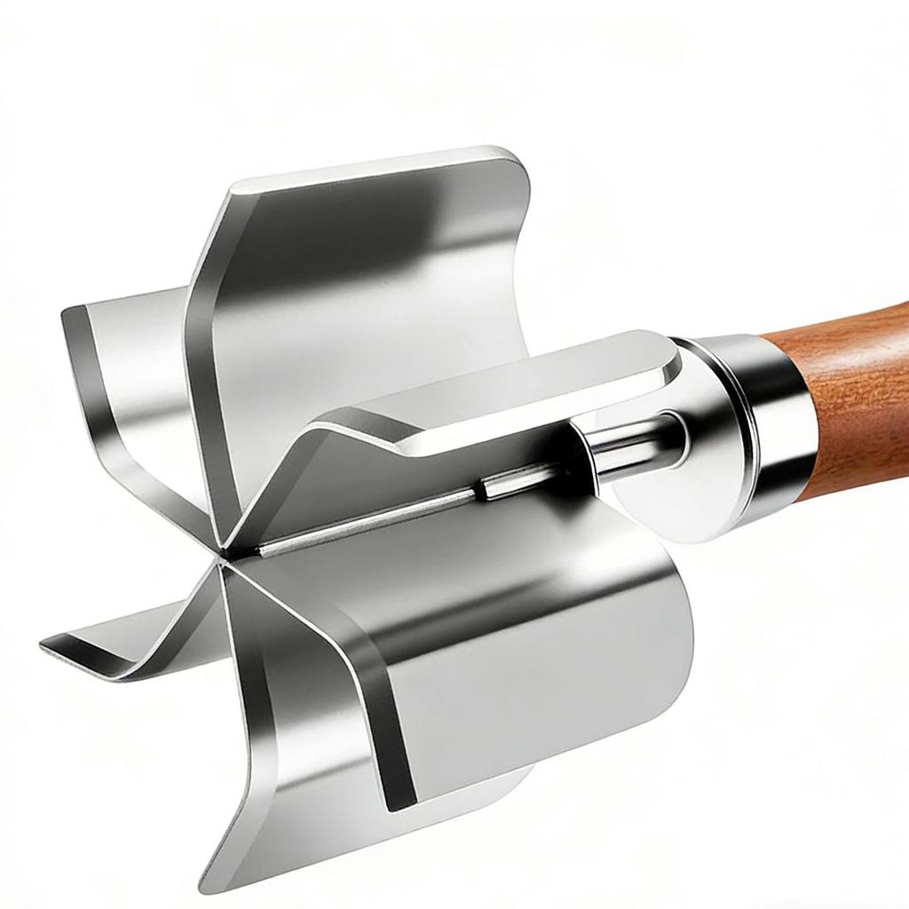 Hackfleischzerkleinerer Kartoffelstampfer mit Holzgriff Multifunktionaler Lebensmittelstampfer für Küche Catering Zuhause Fleisch Gemüse Kartoffel