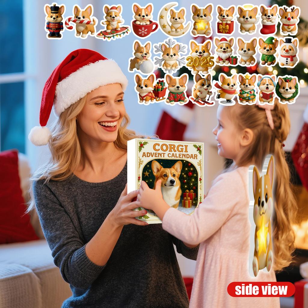 2D Acrylic Pendant Surprise Box, Advent Calendar, Surprise For Friends And Family