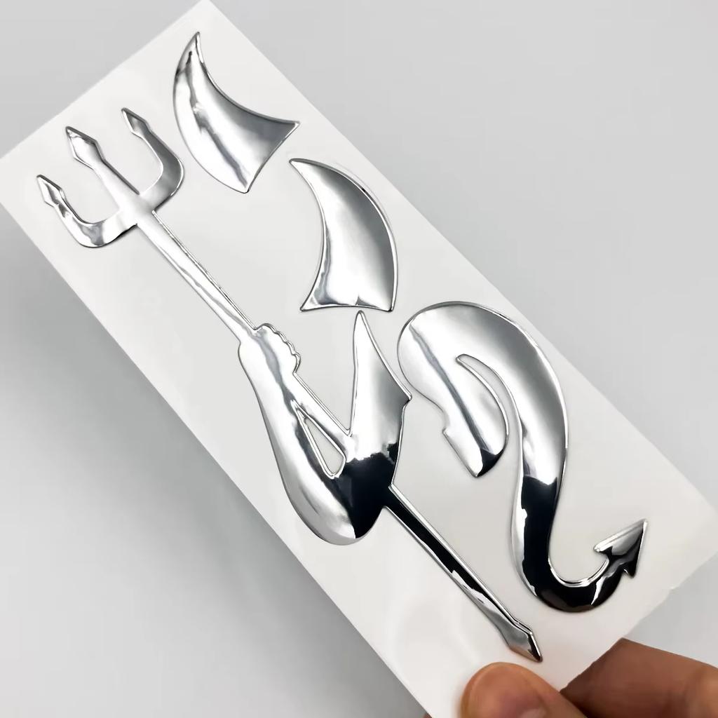 Personality Car Sticker Funny Fashion 3D Little Devil Demon Styling Universal Auto Emblem Logo PVC Decals Decoration DIY Accesso