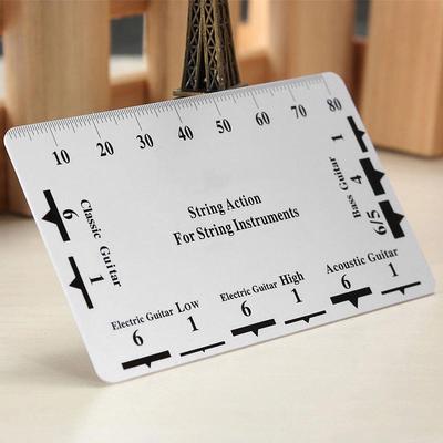 String Action Ruler Gauge Guitar Repairing Tool for Luthier Fit  Professional Electric Guitar Parts for Guitar Ukulele  Bass