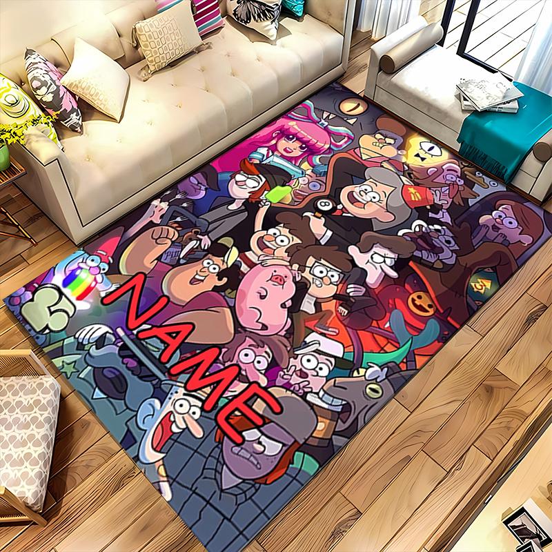 Custom personalization Gravity Falls Area Rug - Perfect For Kitchen, Bathroom,Laundry Room Decor Large Size Available,Gift All Seasons