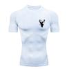 Abstract Print Men's Sports T-Shirt Training Fitness Compression Workout T-Shirt T-Shirt for Men