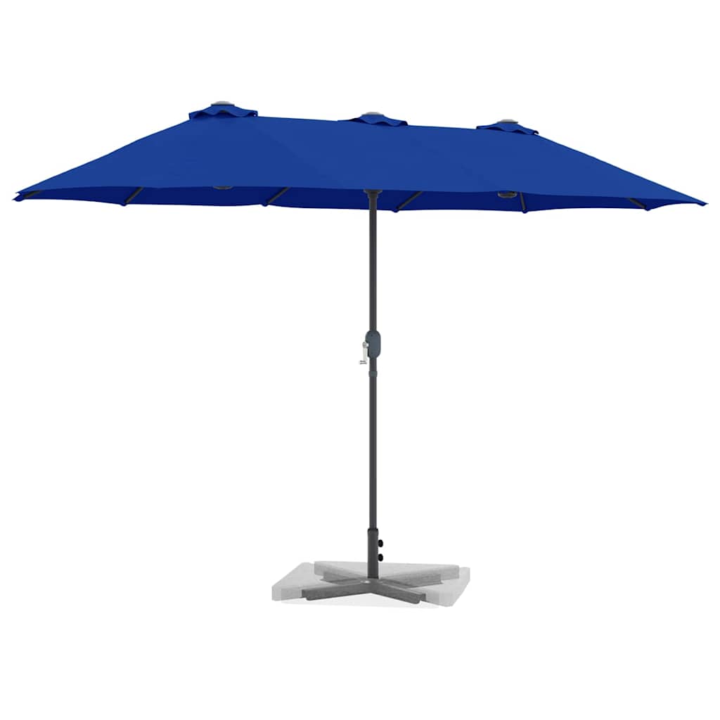 Garden Sun Umbrella Azure Blue 370 x 197 x 239 cm