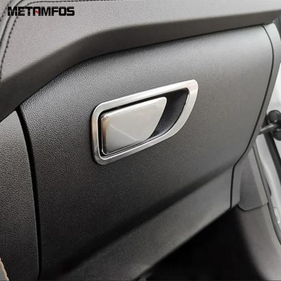 Car Accessories For Ford Kuga Escape -  2024 Interior Carbon Fiber Glove Storage Box Door Handle Cover Trim Sticker