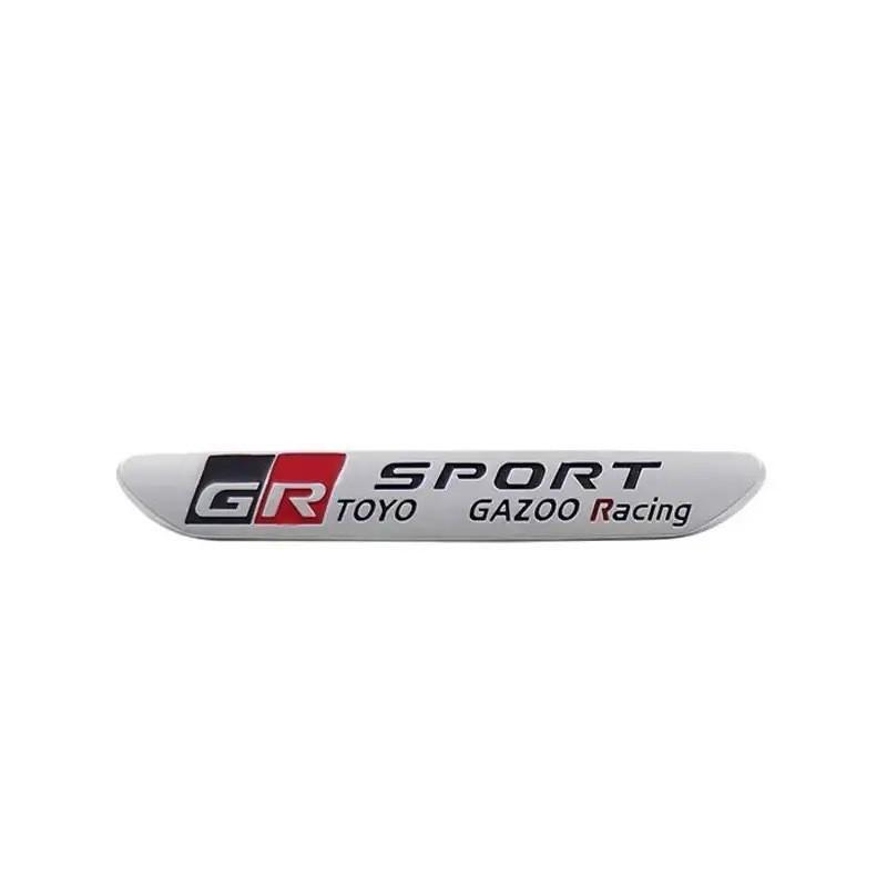 GR Car Logo: GRSPORT Metal Sport Fender & Rear Body Decorative Sticker