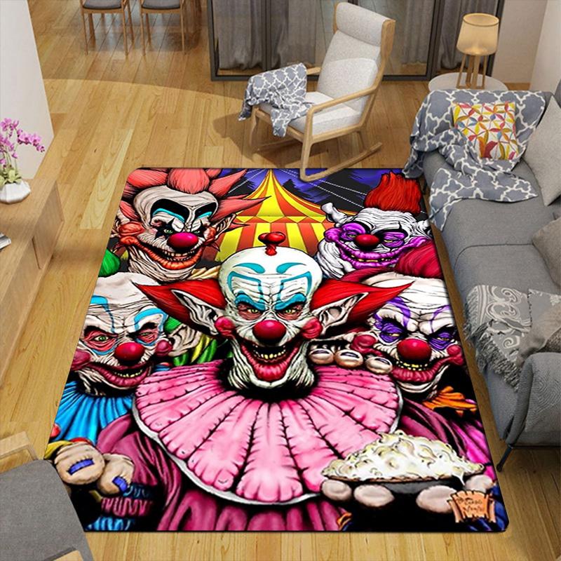 Creepy Clown Rug Floor Mat for Living Room or Bedroom Soft and Comfortable Carpet a Gift for Birthday and Holiday.MFF0918425