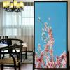 Static Cling Privacy Windows Film Decorative Beautiful Flower Stained Glass Window Stickers   Frosted Window Cling Tint