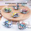 Mini Pull-Back Cartoon Airplane Toy - Metal Tinplate Gliding Model for Kids