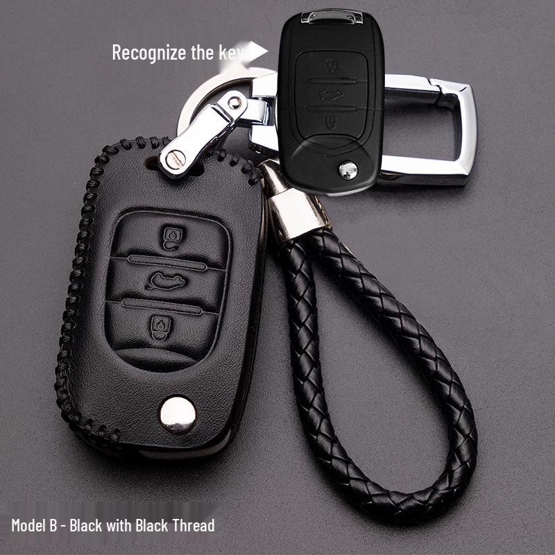 Wuling Hongguang S S1 Genuine Leather 3-Key Remote Cover