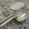 Fleischklopfer-Hammer, 19 cm, Haushalts-Aluminiumlegierung, Steak-Metallhammer, Küchenwerkzeug, robuster, langlebiger, doppelseitiger Fleischklopfer