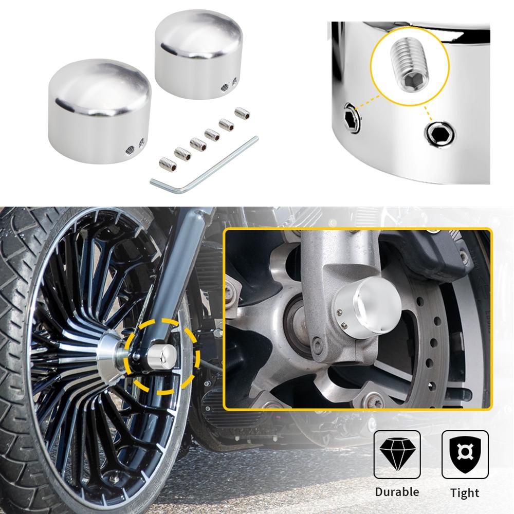 Nastavitelné kryty pro motocykl Harley Sportster, kryt šroubu přední nápravy 883 1200 Dyna VRSCA V-rod 02-06 CVO Softail, díl