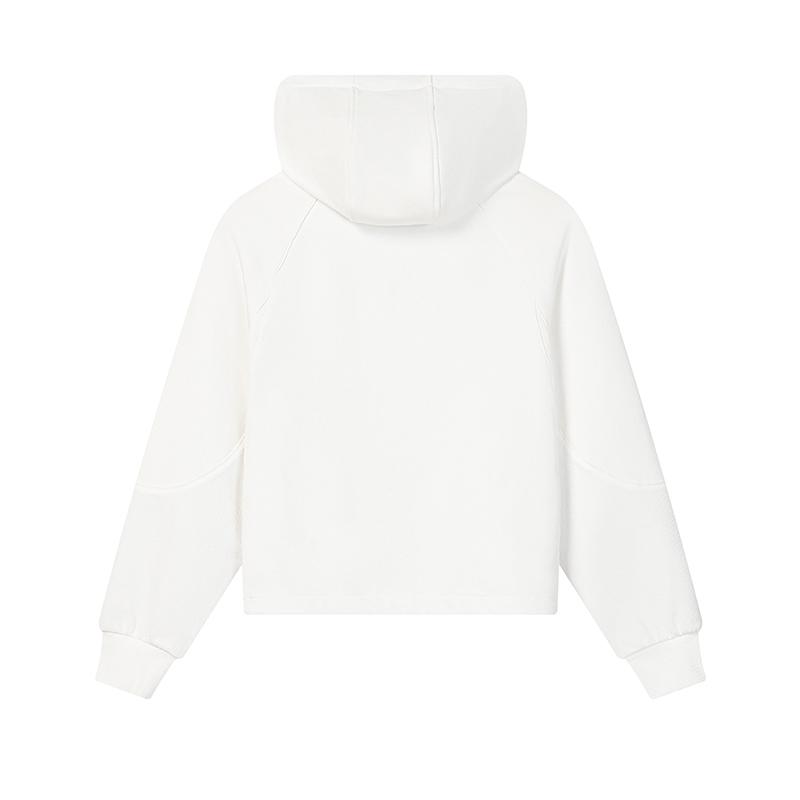 FILA Original Simple Comfortable Pullover Sweatshirt Women sweatshirt Cloud-Mushroom-White F11W639202FWT