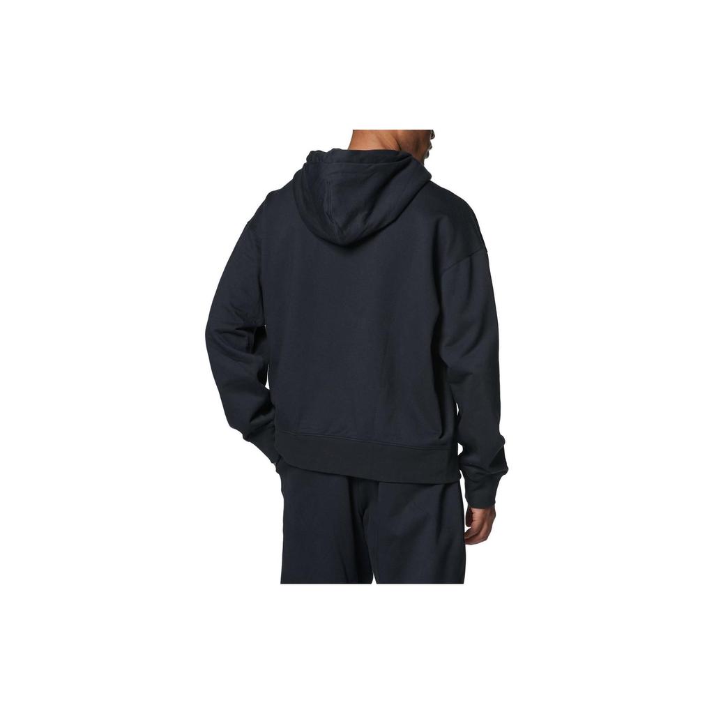 Under Armour Solid Color Casual Loose Fit Hooded Pullover Long Sleeve Sweatshirt Men Sweatshirt Black 1387974-001