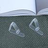 Transparent Triangle Tablecloth Clips With Non Slip Fixing For Home Dining And Party Use