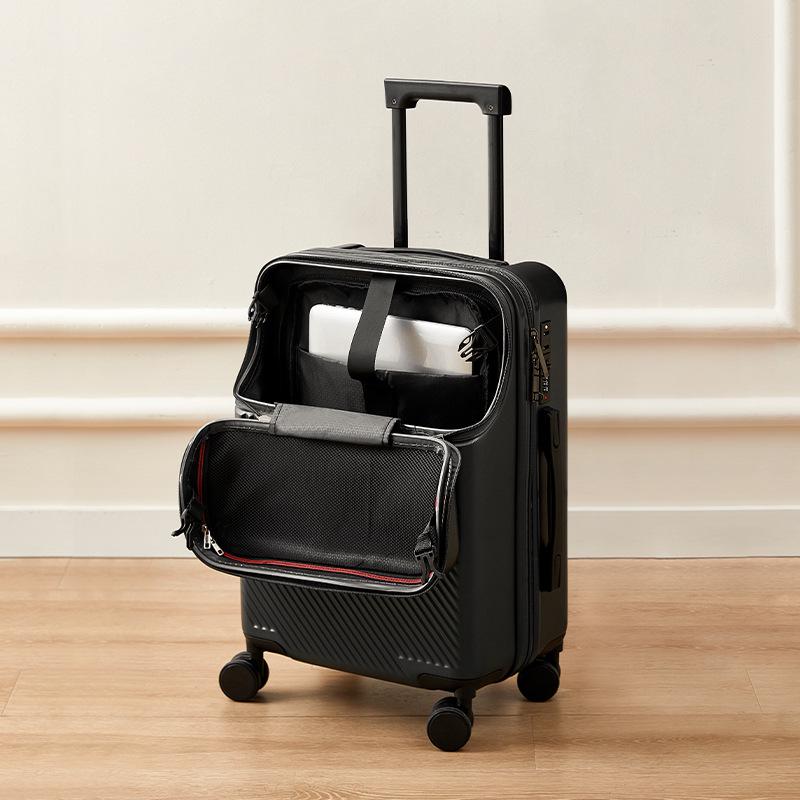 Ping Si 20-Inch Multifunctional Carry-On Suitcase for Women, Men, and Students