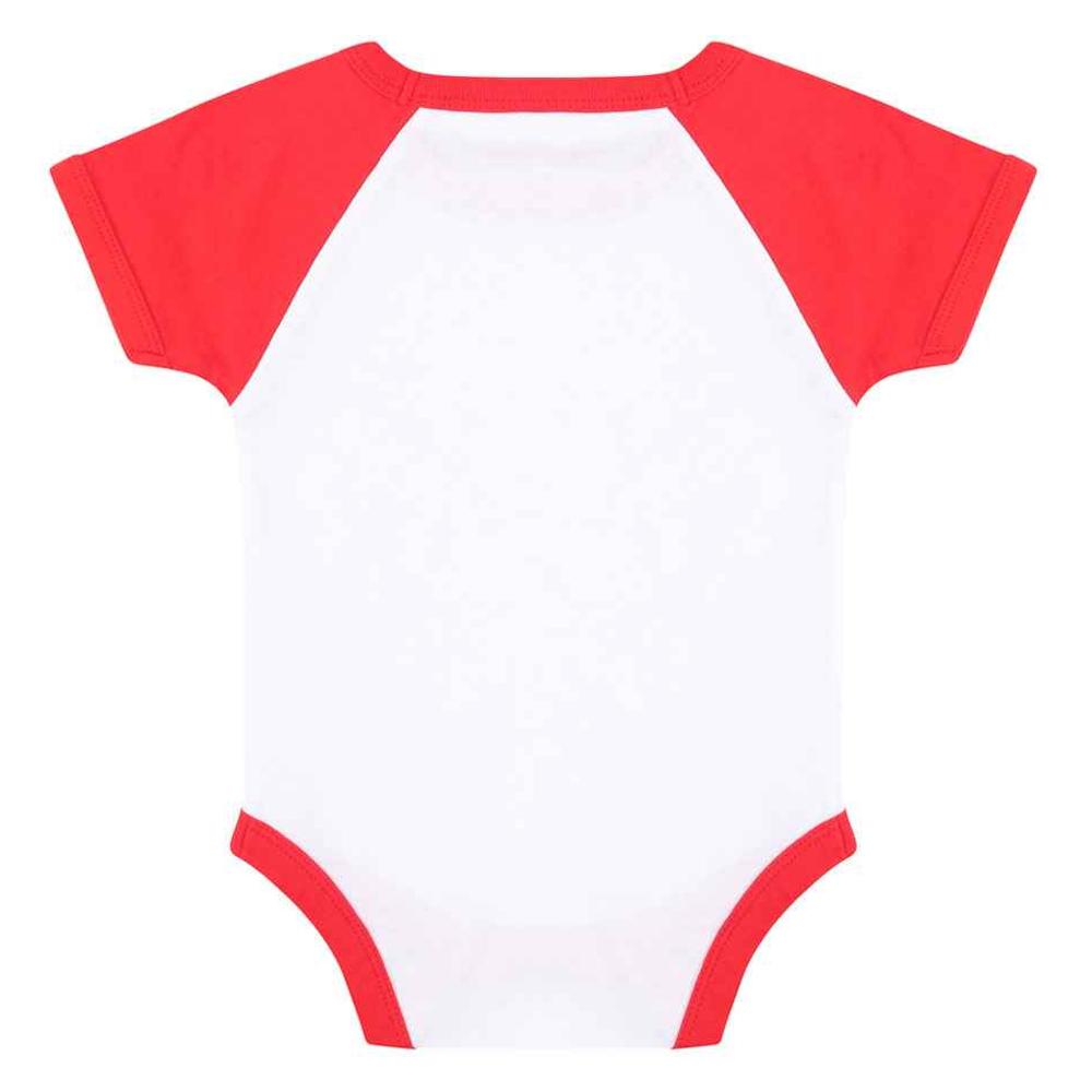 Larkwood Baby Essential Short-Sleeved Baseball Babysuit