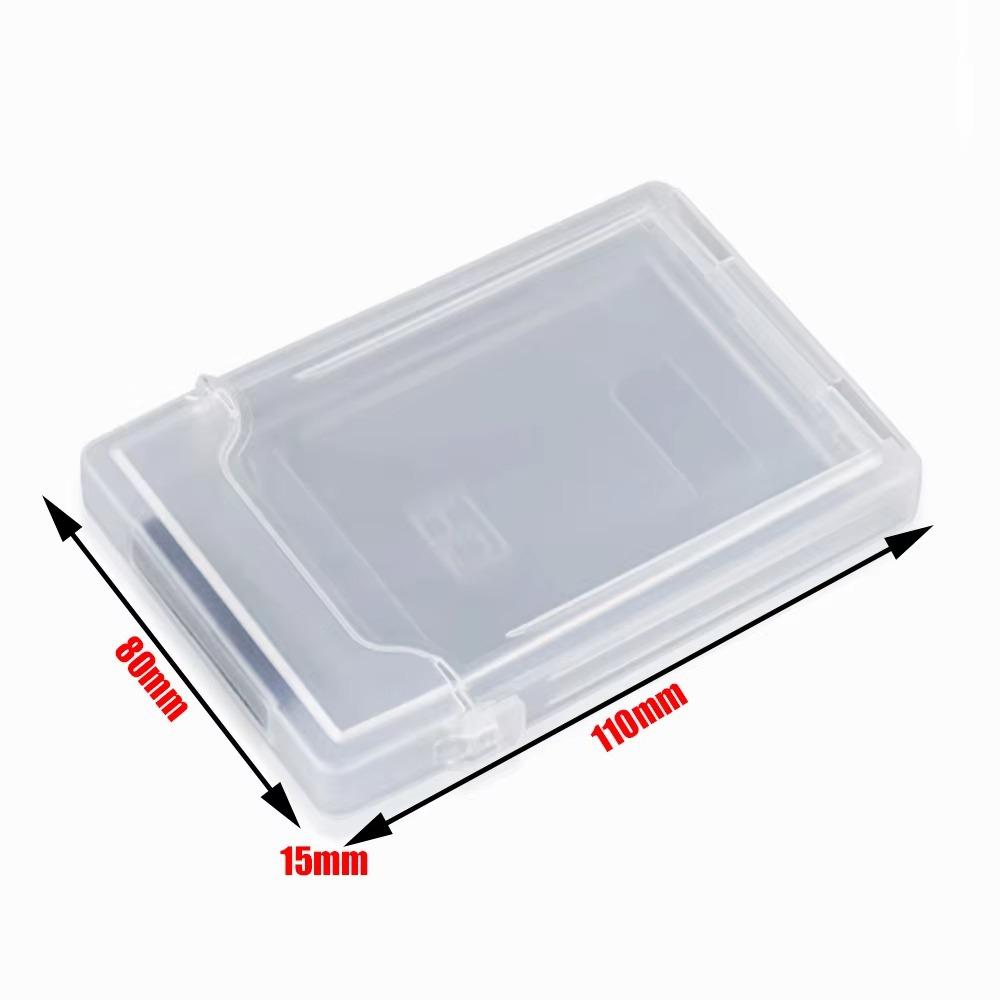 

2.5 Inch Hard Drive Storage Box Plastic External Hard Drive Storage Box Hard Drive Disk Case 2.5 inch Clear