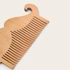 Barber Professional Wooden Comb Beard Shaped Hairbrush Hair Beard Soft Comb Mustache Brush Shaving Accessories Hair Styling Tool