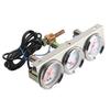 Car Gauge Kit 3 In 1 52mm 2in Water Temperature Oil Pressure Voltage Meter Universal for 12V Car