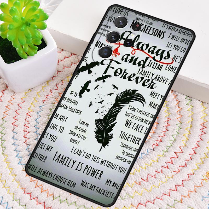 Always and Forever Vampire Diaries Phone Case for Samsung Galaxy note 10 pro S26 Ultra S23 S24 FE S25 S21 S22 PLUS Cove