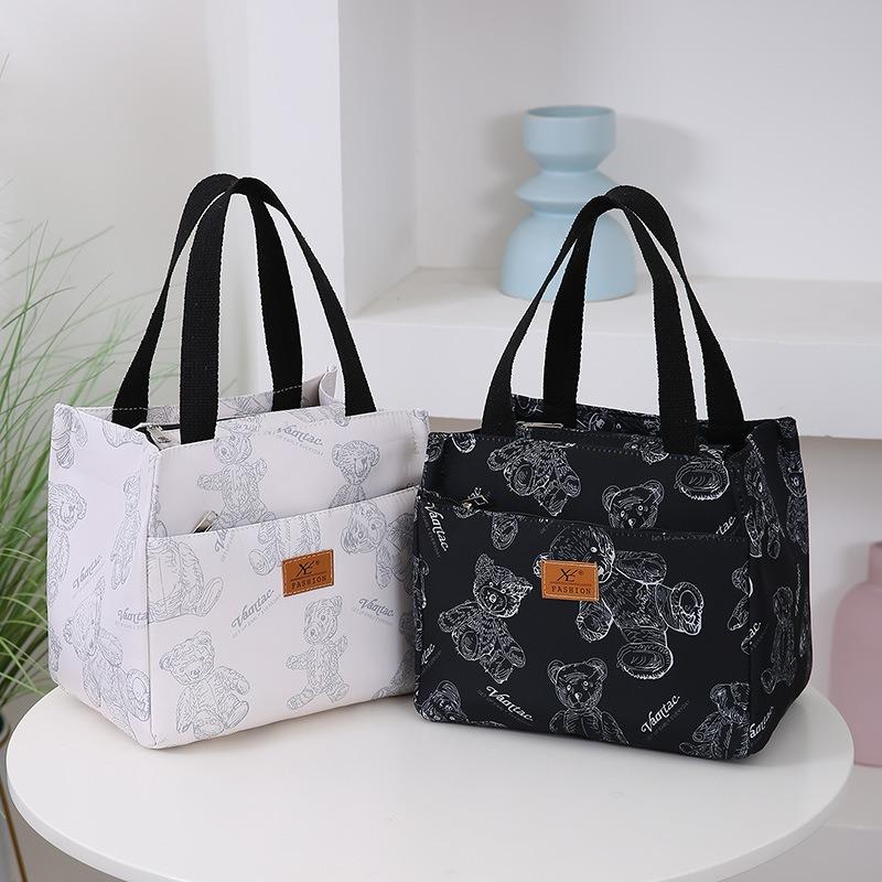 High-value Japanese Bear Tote Bag Female Large-capacity Student Class Bag Versatile Tutoring Bag Shoulder Bag Messenger Bag