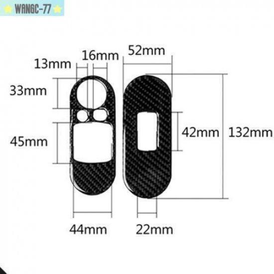 For BMW Mini Cooper F56 2014-20 Carbon Fiber Car Window Switch Panel Cover Trim