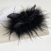 Autumn and Winter New Style Super Fairy Feather Catch Clip Large Hair Volume Large Back of The Head Shark Clip Pure Desire Wind Hair Clip Headdress