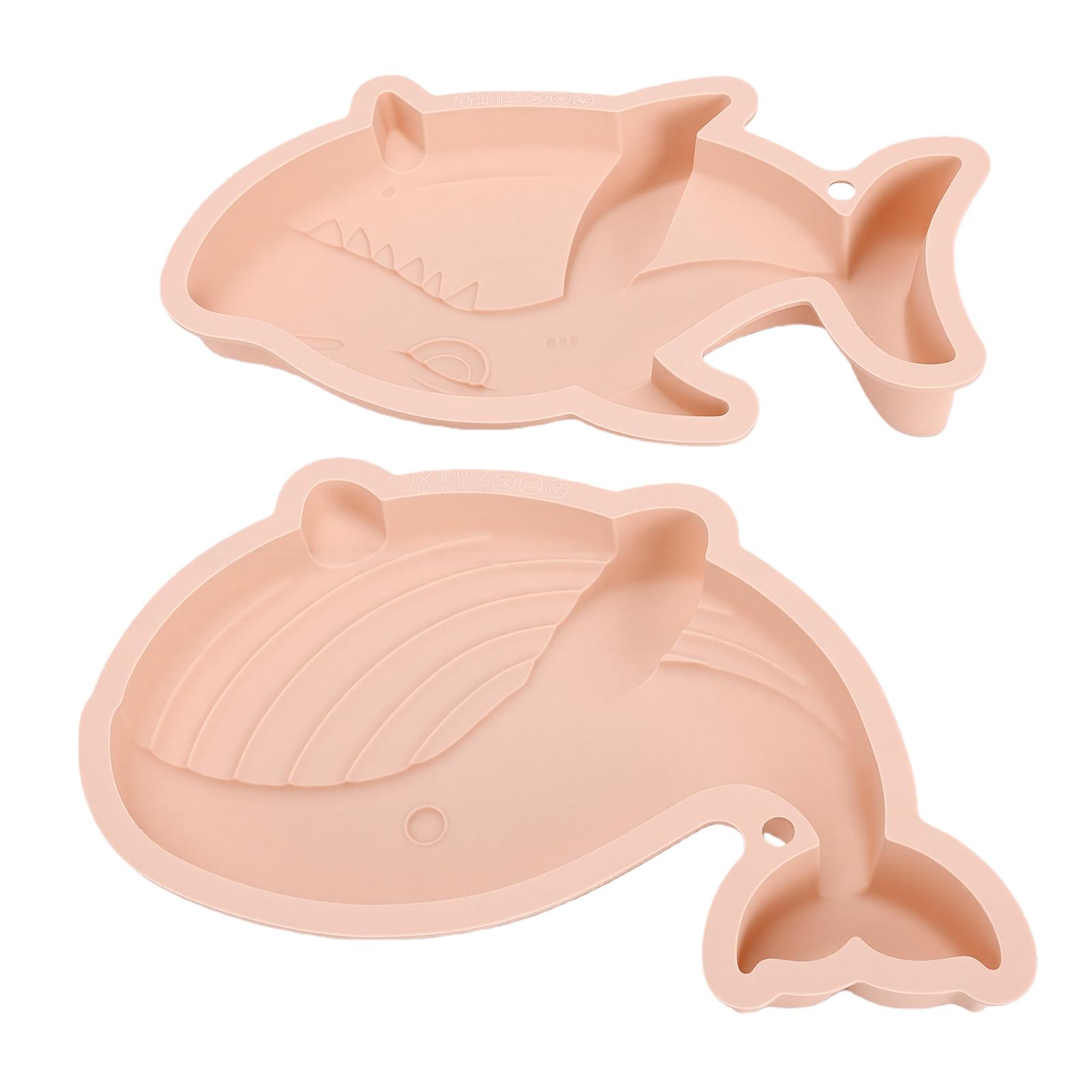

Cake Decorating Mold Multifunctional Whale Marine Theme Cake Silicone Mold for Baking