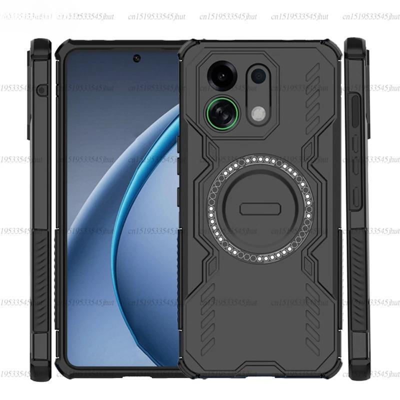 Armor Case For Oppo K13 Turbo Magnetic Adsorption Wireless Charge Cover Oppo K13 Turbo Pro Case For Oppo K13 Turbo Case 6.8 Inch