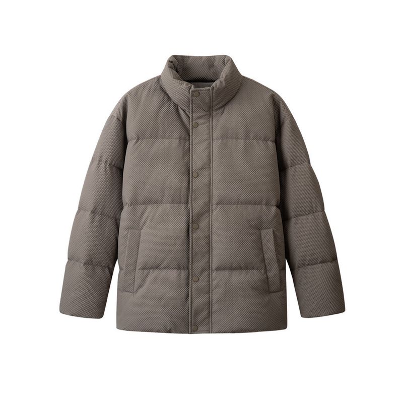 Thousand Paper Cranes Men's Clothing 90% Fleece Thickened Stand Collar Warm down Jacket Winter Loose Men's Cold-Proof Outerwear Coat