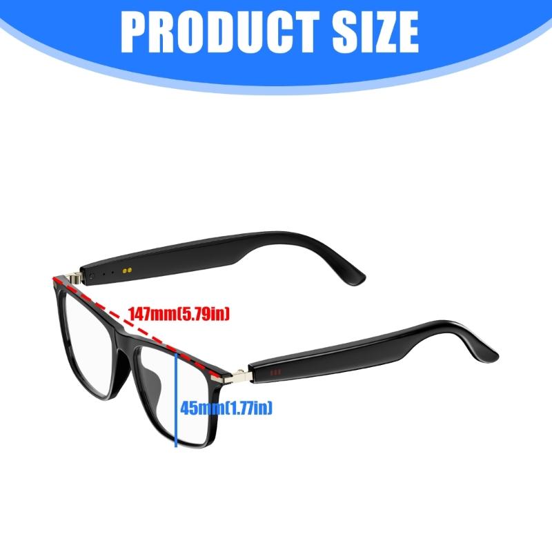 AI Translator Glasses for Men Women Support Multi Platform Multifunction Bluetooth-compatible Audios Eyewear