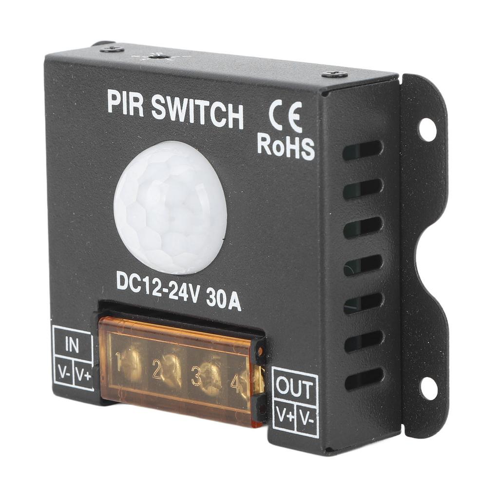 PIR Switch Motion Sensor LED Human Infrared Sensing Controller for Light Strip Outdoor DC12‑24V 30A