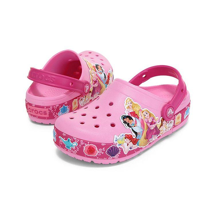 Crocs Classic Clog Lightweight Durable Clogs Kids Footwear Light-Pink 205496-6I2