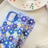 Fashion 3D Flower Soft Silicone Phone Case For iPhone 16 15 14 13 12 Pro Max Cute Floral Shock Proof Cover Capas