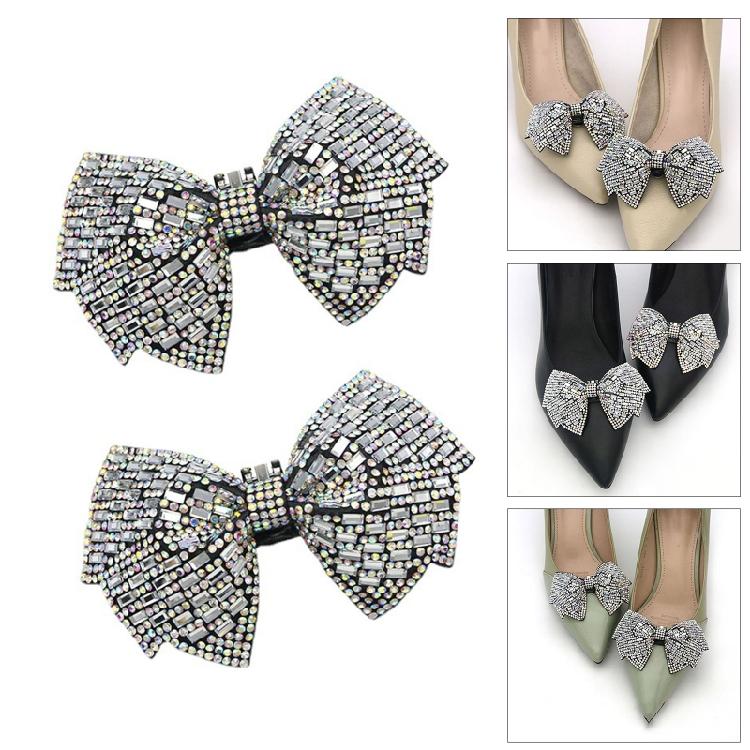 2 Stück Blumenschuhe für High Heels Sandalen Stiefel DIY Manuelle Perlen Schuhzubehör