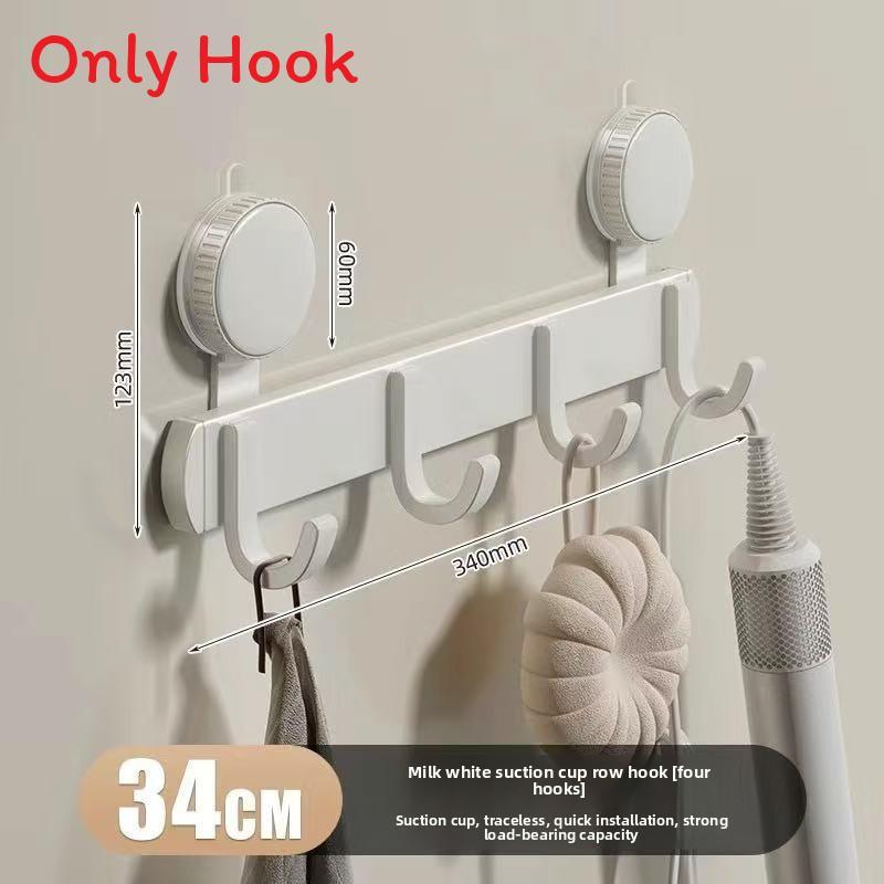 Space Aluminum Suction Cup Hook Set With Multiple Load Capacity For Bathroom And Home Storage