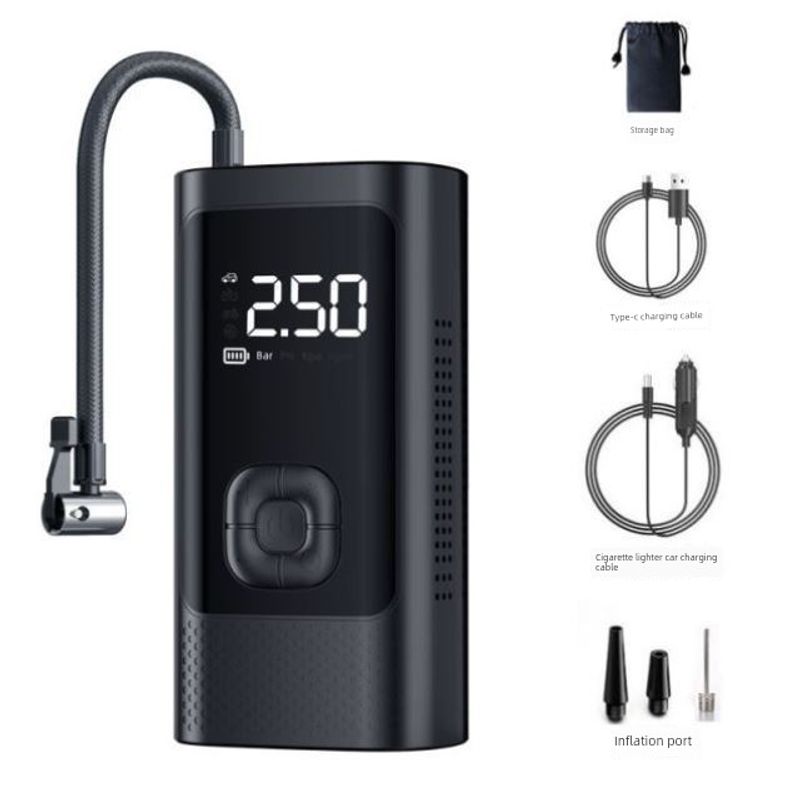 Car-Mounted Air Pump, Wireless Portable Car Air Pump, Electric Car Tire High-Pressure Inflator